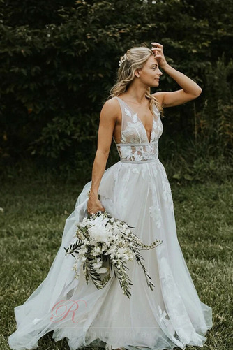 Robe de mariée Longueur ras du Sol Naturel taille Elégant Manquant - Page 1