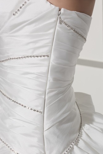 Robe de mariée Sans bretelles Dos nu Taille chute Perle mini Été - Page 7