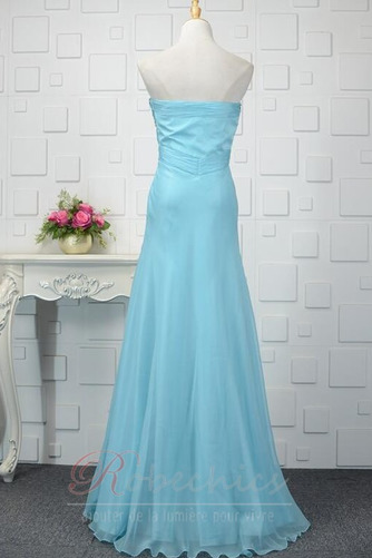 Robe de Soirée Dos nu Fourreau Avec Bijoux Chiffon Col en Cœur - Page 3