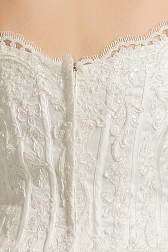 Robe de mariée Hiver Glissière aligne Manche Aérienne Soie Longueur au sol - Page 5