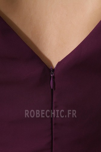 Robe Demoiselle d'Honneur Courte Simple Glissière Automne Tube droit - Page 7