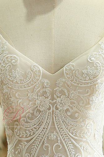 Robe de mariée Salle Triangle Inversé aligne Au Drapée Formelle Couvert de Dentelle - Page 4