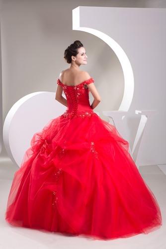 Robe de Bal Princesse Manche Courte Mancheron Appliques Norme - Page 2