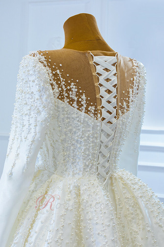 Robe de mariée Corsage Avec Bijoux Manquant Naturel taille Longue - Page 8