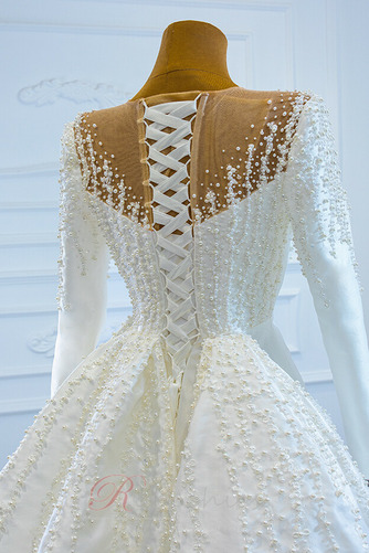 Robe de mariée Corsage Avec Bijoux Manquant Naturel taille Longue - Page 9