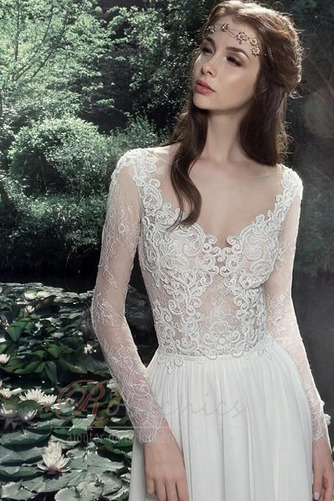 Robe de mariée Printemps Train de balayage Romantique Couvert de Dentelle - Page 5