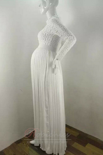 Robe de mariée Grossesse Couvert de Dentelle Naturel taille Haute Couvert - Page 12