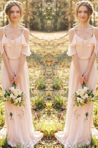 Robe Demoiselle d'Honneur Simple Traîne Courte Naturel taille - Page 2