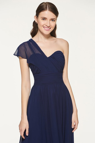 Robe Demoiselle d'Honneur Fourreau pli Sans Manches Au Drapée - Page 4