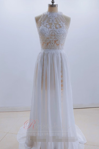 Robe de mariée Dentelle Chiffon Sans Manches De plein air Gazer Elégant - Page 5