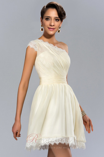 Robe de Cocktail Manche Asymétrique Dentelle Informel Norme Printemps - Page 3