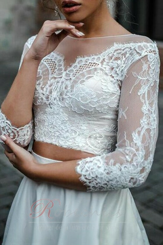 Robe de mariée Dentelle Milieu Avec Jacket Poire Satin Attrayant - Page 3