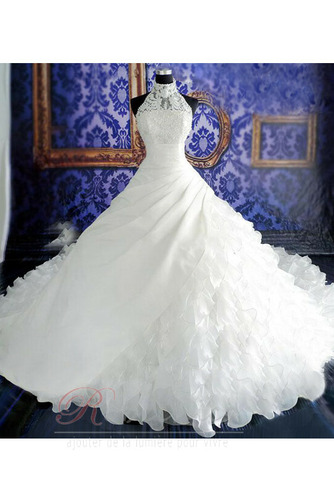 Robe de mariée Cristal A-ligne Zip Traîne Royal Automne Naturel taille - Page 2