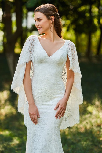 Robe de mariée Dentelle Modeste Sans Manches De plein air élancé - Page 4