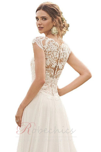 Robe de mariée Dentelle Naturel taille Longueur ras du Sol Chiffon - Page 4