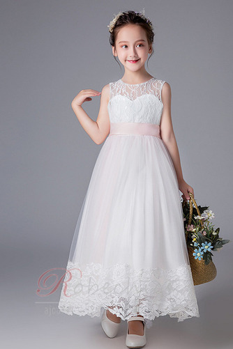 Robe Cortège Fille Tulle Orné de Nœud à Boucle Naturel taille - Page 4