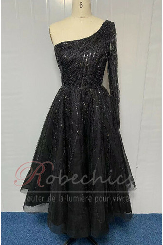 Robe de Soirée Longueur Mollet Manche Longue Étoilé Manche Asymétrique - Page 9