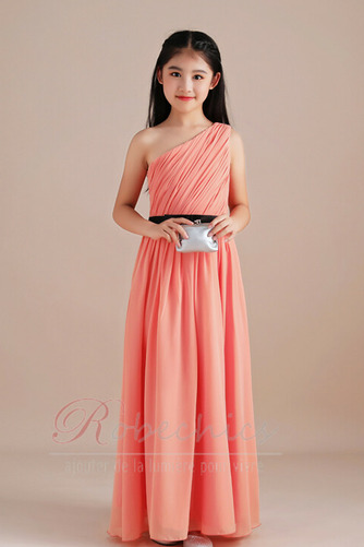 Robe Cortège Fille Manquant A-ligne Mousseline de soie Plissé - Page 1