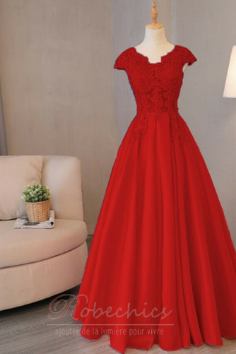 Robe de Bal Poire Perle Manche Courte Naturel taille Longueur au sol - Page 10