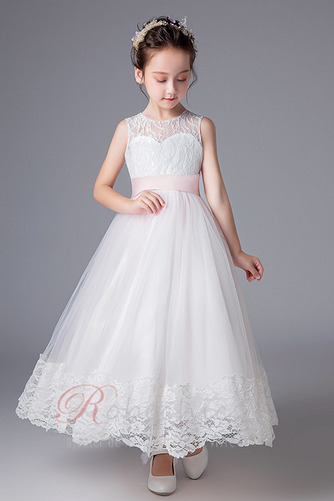 Robe Cortège Fille Tulle Orné de Nœud à Boucle Naturel taille - Page 2