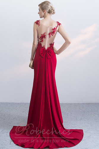Robe de Soirée A-ligne Appliques Col Bateau Printemps Luxueux - Page 2