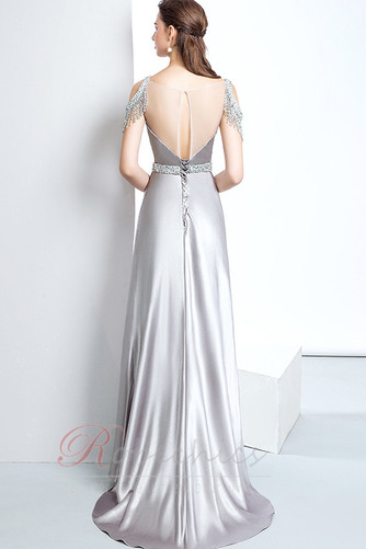 Robe de Soirée Trou De Serrure Perler Longueur au sol Col U Profond - Page 2