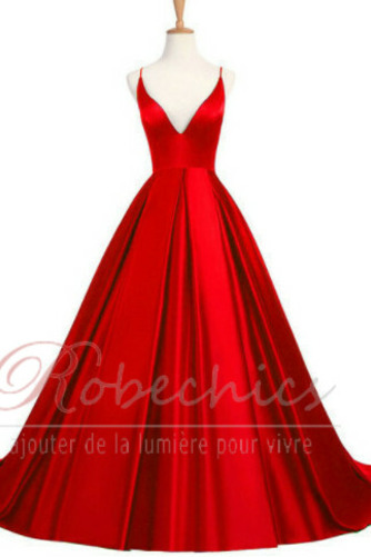 Robe de Bal a ligne Sans Manches Traîne Courte Décolleté Dans le Dos - Page 8