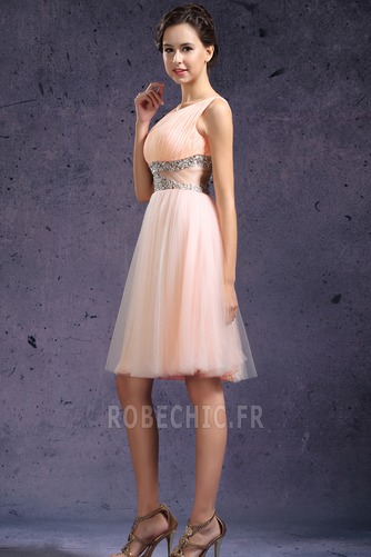 Robe de Bal Couvert de Tulle Naturel taille Tulle Fourreau pli - Page 5