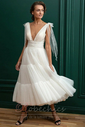 Robe de mariée Dos nu Été Tulle Luxueux Poire A-ligne - Page 4