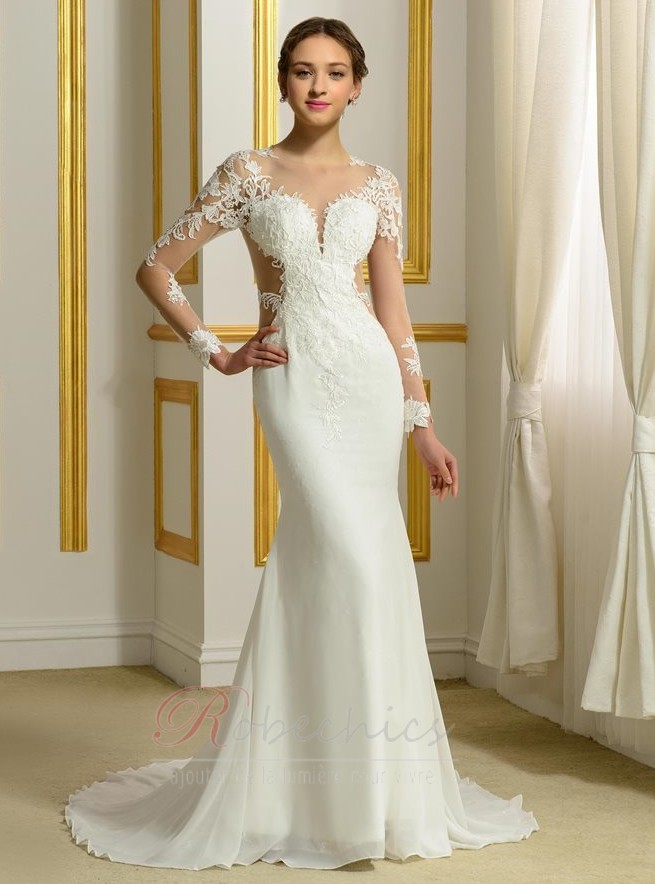 robe sirene col bateau