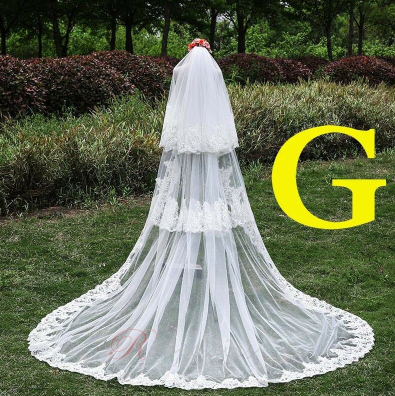 Voile De Mariée Noir En Dentelle à 2 Niveaux Avec Gants - Style Gothique, élégant