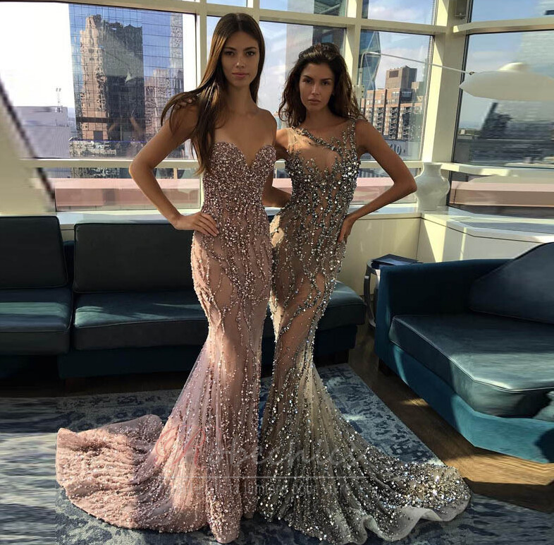 Robe De Bal Sirène En Satin Rose Mori Lee - Taille 4, Avec Dos Nu Et Perles