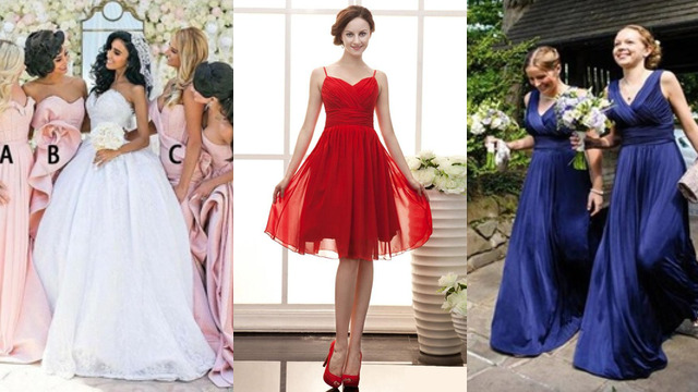 Robe demoiselle d'honneur pas cher pour adulte - RobeChics