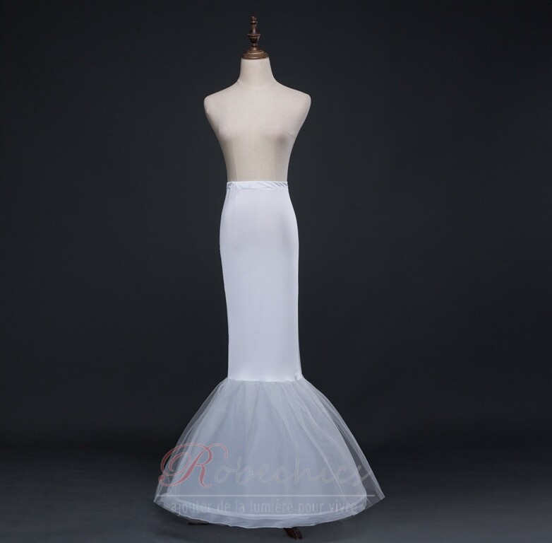 Jupon de mariage Frameless Mermaid Spandex Elastic waist Full dress