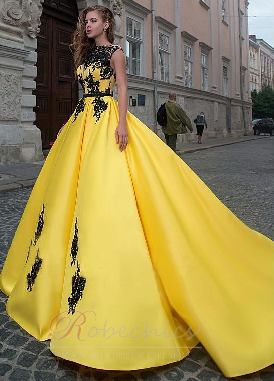 Robe de bal Jaune
