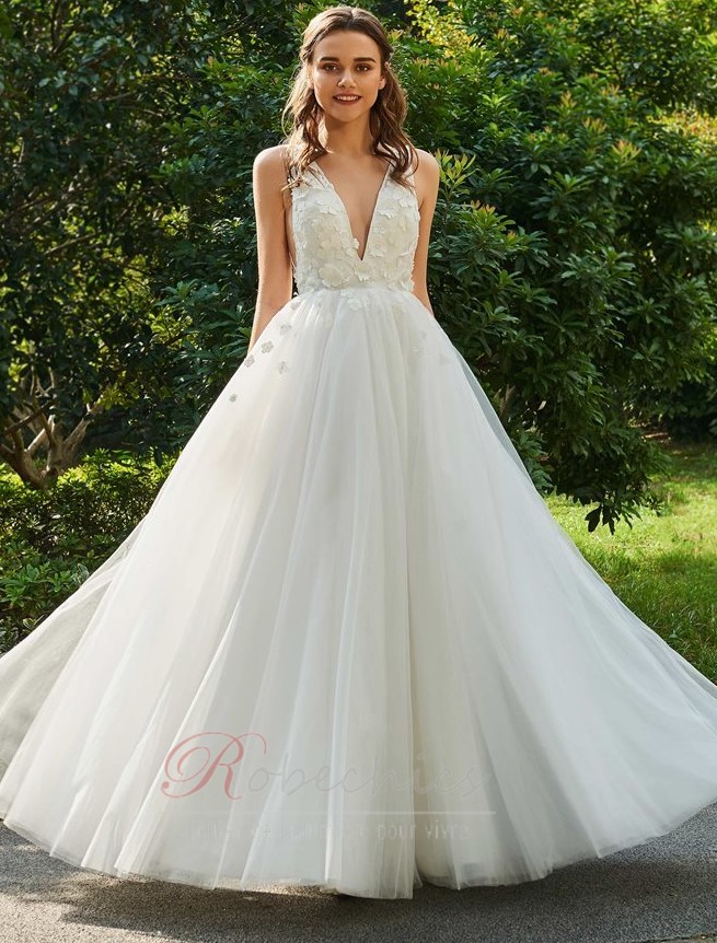 Robe de mariée sans manche hotsell