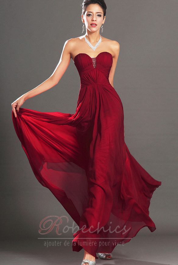 Robe de soirée top sans manche