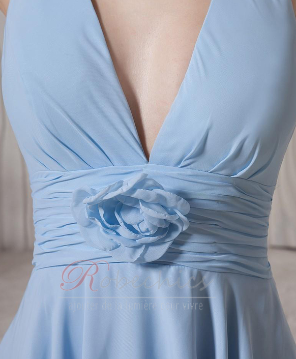 Robe Demoiselle d'Honneur Licou Bleu Windsor aligne Balançoire